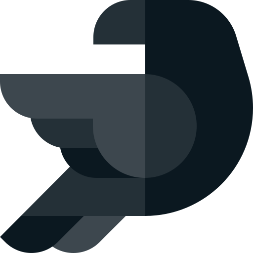 Crow Basic Straight Flat icon