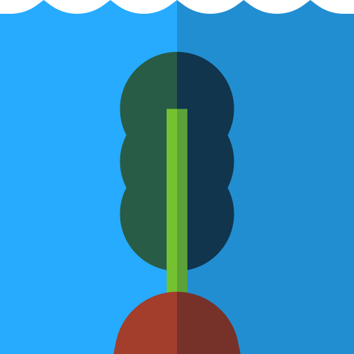 Морские водоросли Basic Straight Flat иконка