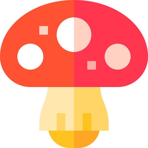 Mushroom Basic Straight Flat icon