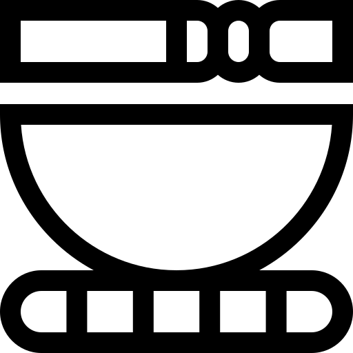 bol chantant Basic Straight Lineal Icône