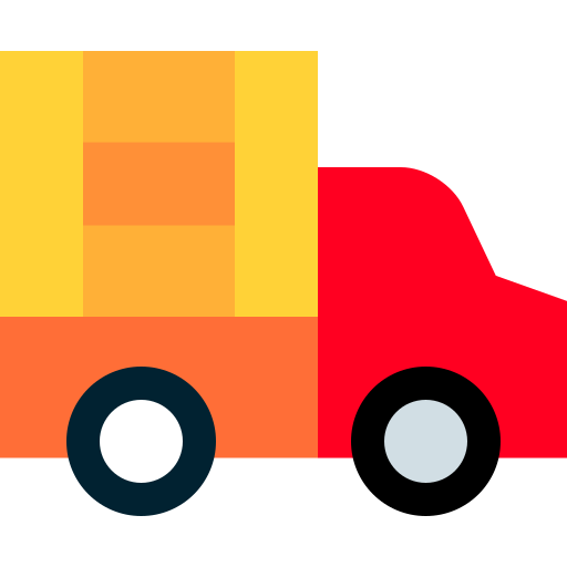 Truck Basic Straight Flat icon