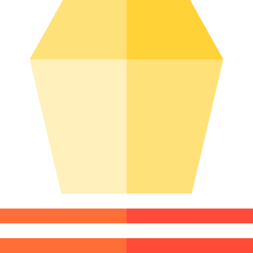 Lunch box Basic Straight Flat icon