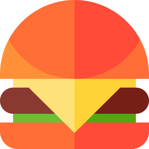 Hamburguesa Basic Straight Flat icono