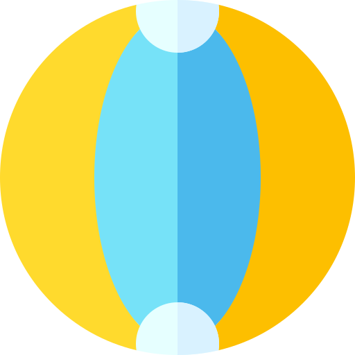 piłka plażowa Basic Rounded Flat ikona