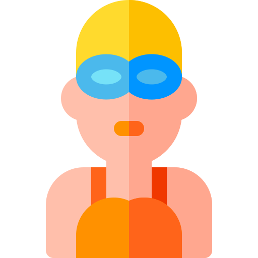 Swimmer Basic Rounded Flat icon