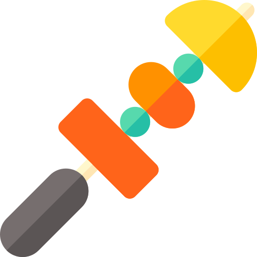 Skewer Basic Rounded Flat icon