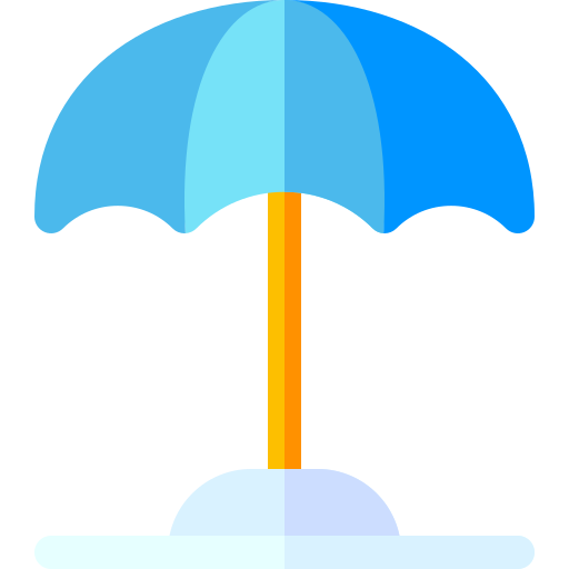 parasol słoneczny Basic Rounded Flat ikona