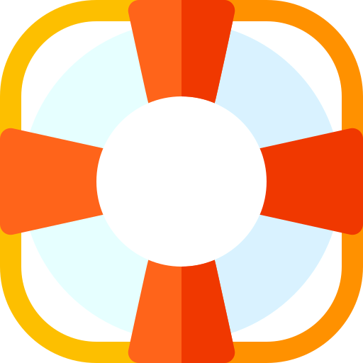Boya salvavidas Basic Rounded Flat icono