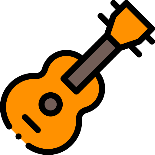 gitarre Detailed Rounded Lineal color icon