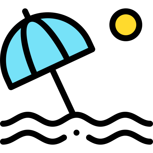 日傘 Detailed Rounded Lineal color icon