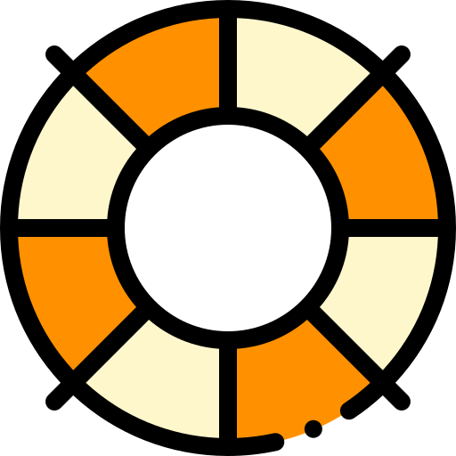 Спасательный круг Detailed Rounded Lineal color иконка