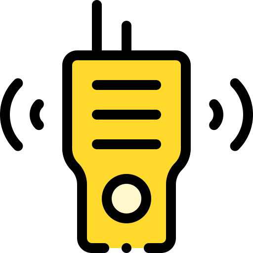 walkie-talkie Detailed Rounded Lineal color icon