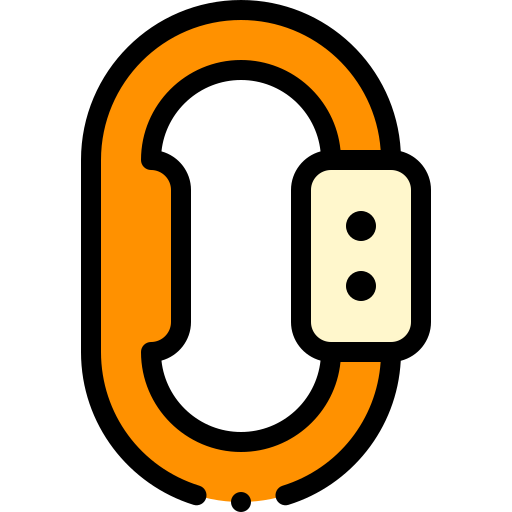 karabiner Detailed Rounded Lineal color icon