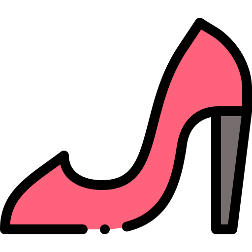 High heels Detailed Rounded Lineal color icon