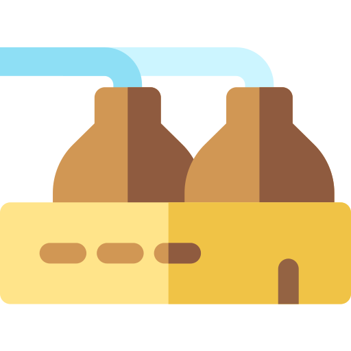 fabbrica di birra Basic Rounded Flat icona