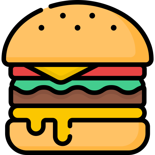 hamburger al formaggio Special Lineal color icona