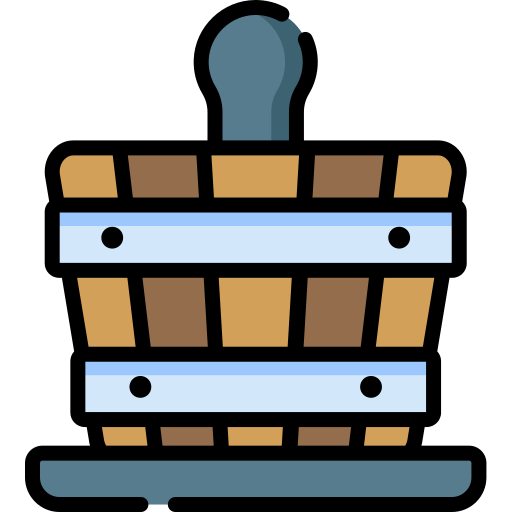 Wood bucket Special Lineal color icon