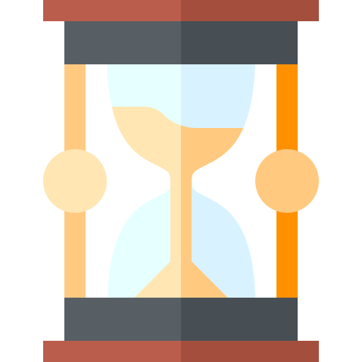 Reloj de arena Basic Straight Flat icono