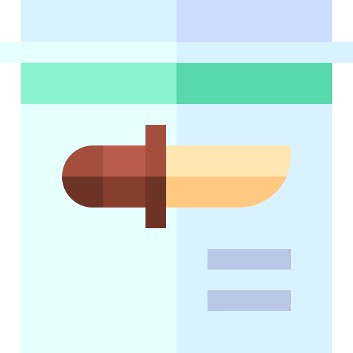 ナイフ Basic Straight Flat icon