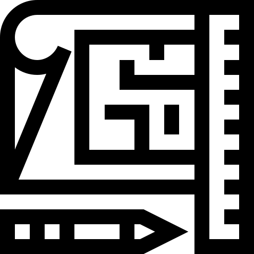 planimetria Basic Straight Lineal icona