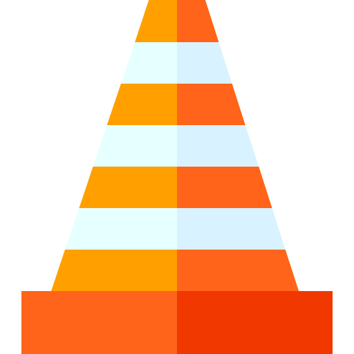 Cone Basic Straight Flat icon