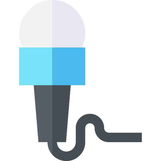 Microphone Basic Straight Flat icon