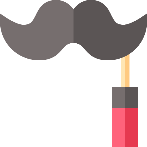 Bigode Basic Straight Flat Ícone