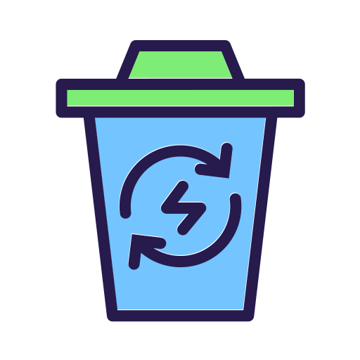 Trash recycle Generic color lineal-color icon