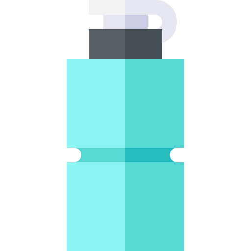 bouteille d'eau Basic Straight Flat Icône