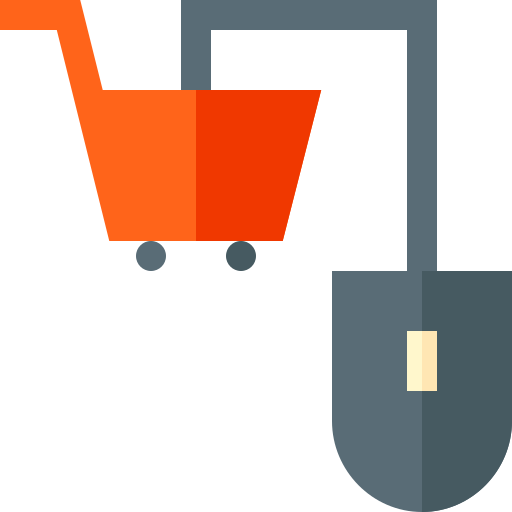 las compras en línea Basic Straight Flat icono