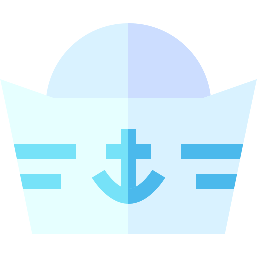 sombrero de marinero Basic Straight Flat icono