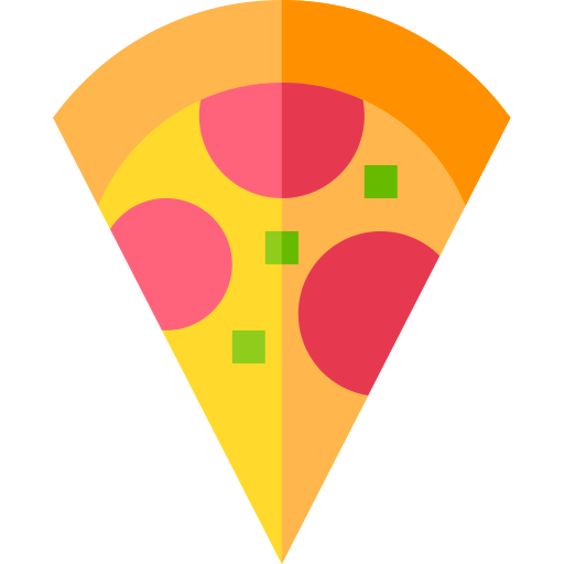 kawałek pizzy Basic Straight Flat ikona