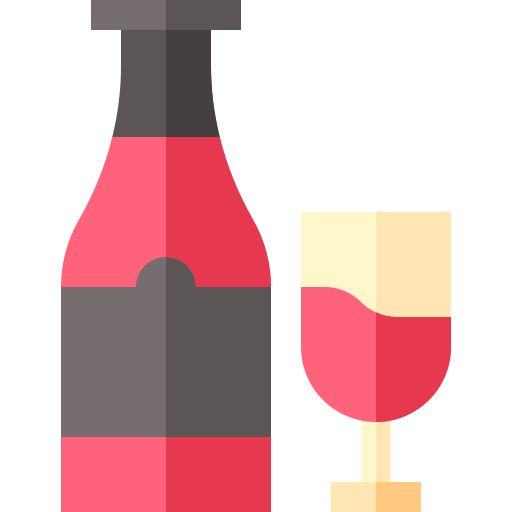 Wine Basic Straight Flat icon