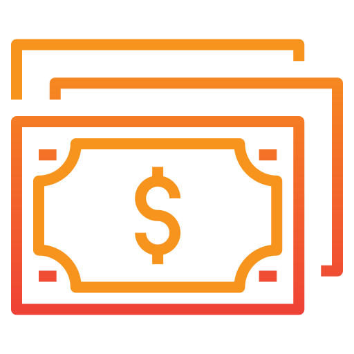 dinero Generic gradient outline icono