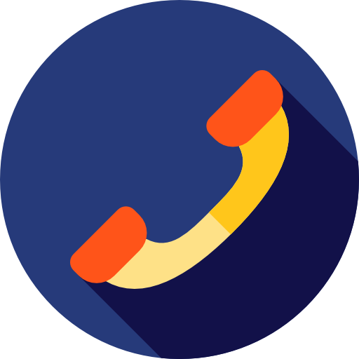 전화 Flat Circular Flat icon
