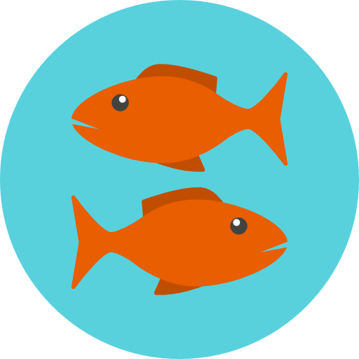 물고기 Roundicons Circle flat icon