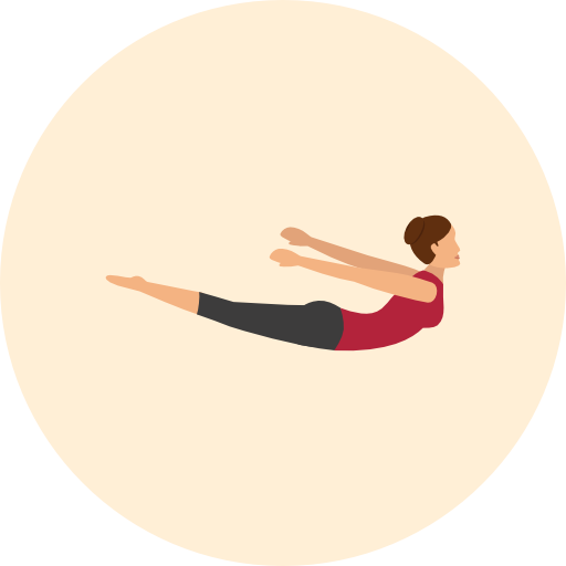 yoga Roundicons Circle flat icon