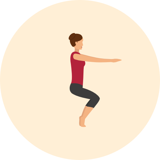 Yoga Roundicons Circle flat icon