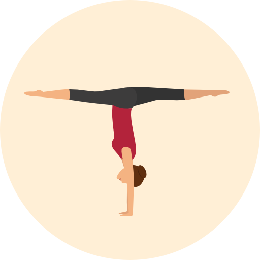 yoga Roundicons Circle flat icono