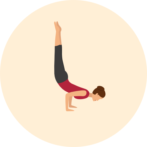 yoga Roundicons Circle flat icoon