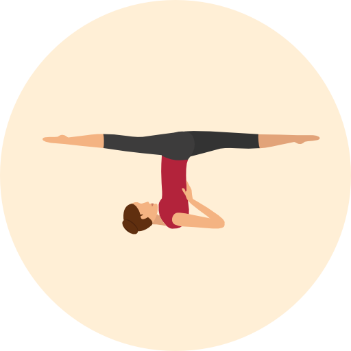 Yoga Roundicons Circle flat icon