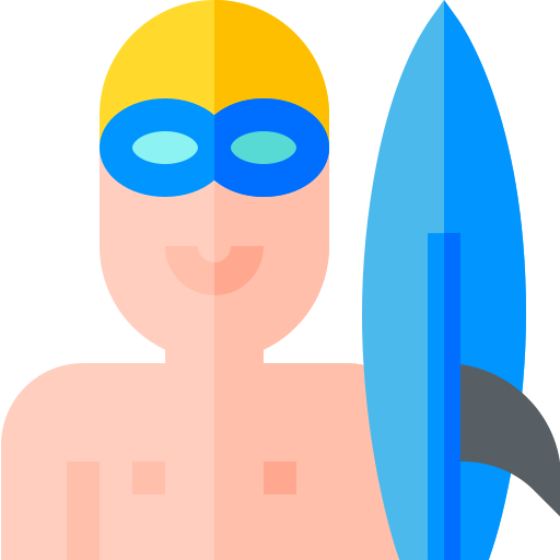Surfer Basic Straight Flat icon