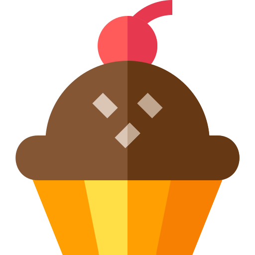 cupcake Basic Straight Flat icon