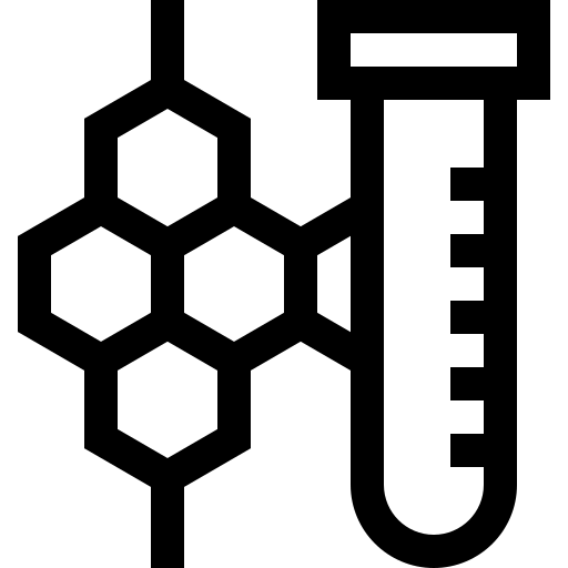 chimica Basic Straight Lineal icona