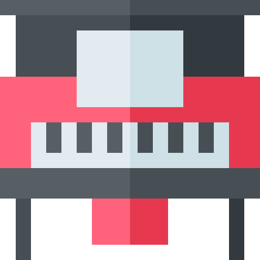 피아노 Basic Straight Flat icon