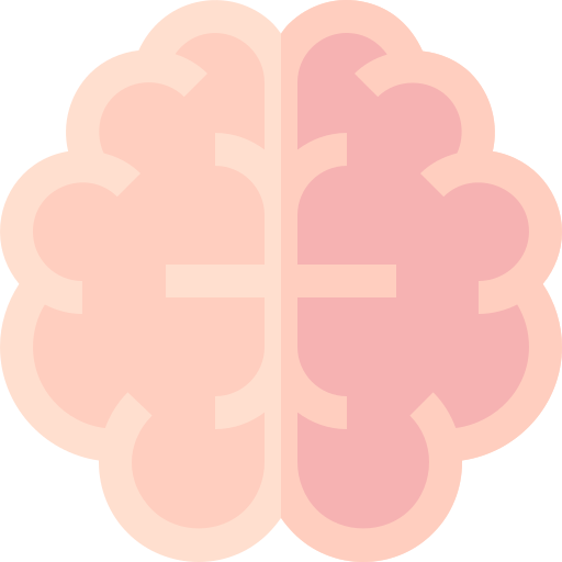 Brain Basic Straight Flat icon