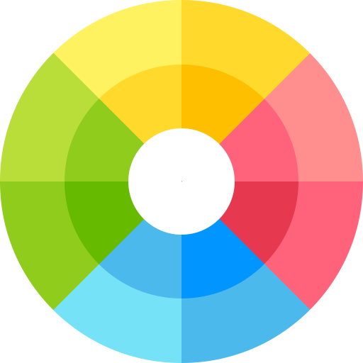 Color circle Basic Straight Flat icon