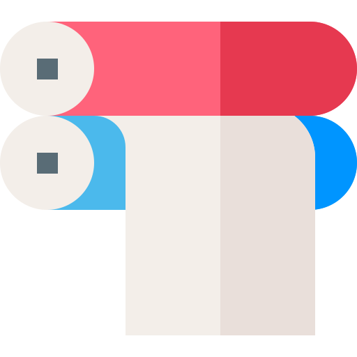 Print cylinder Basic Straight Flat icon