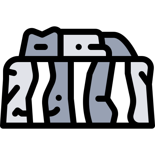 Stonehenge Detailed Rounded Lineal color icon