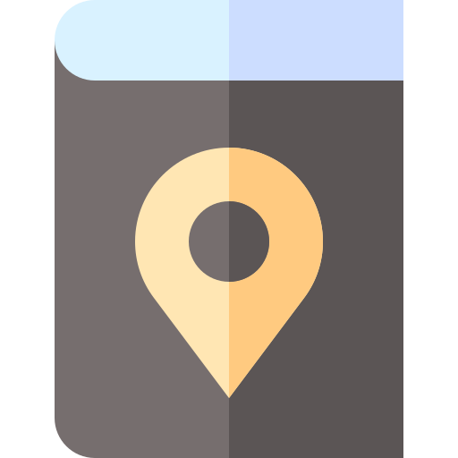 Mapa Basic Straight Flat icono